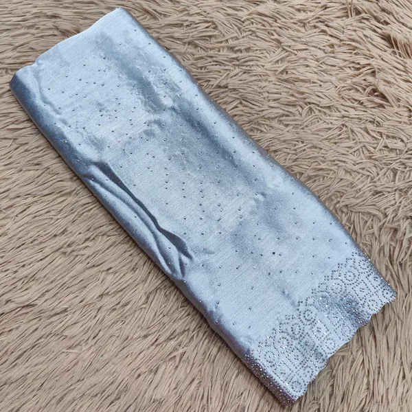 Satin Fabric Heavy Stone Work Hijabs | HJ10